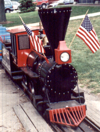 Miniature Train, Cass County Dentzel Carousel,  Logansport, Indiana, Riverside park